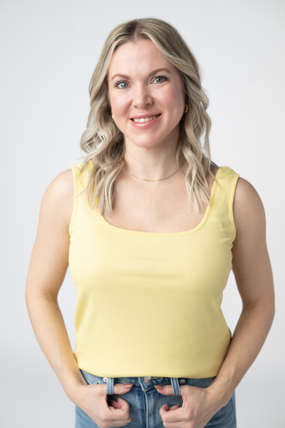 IN STOCK Rachel Ribbed Tank - Yellow FINAL SALE