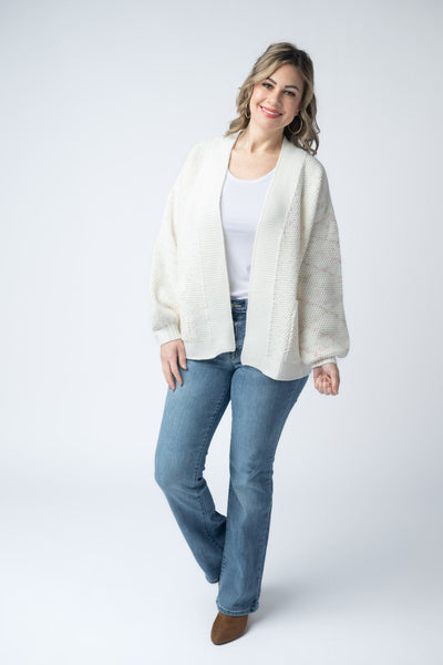 IN STOCK Kinsley Cardigan - Pink and Green Mix