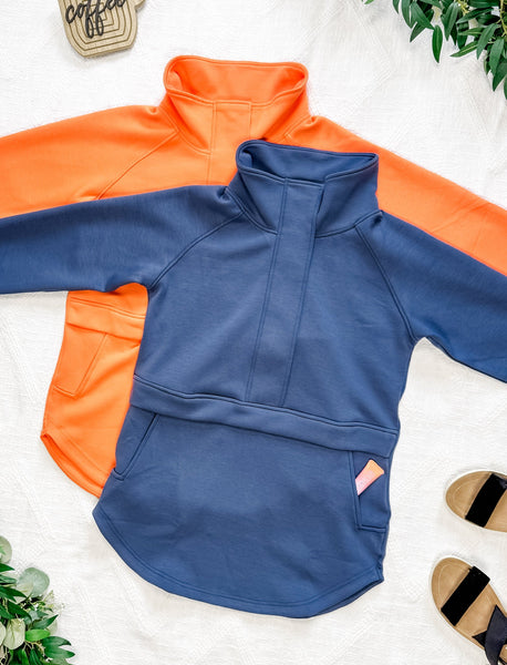 IN STOCK Mia Scuba Halfzip - Dreamsicle