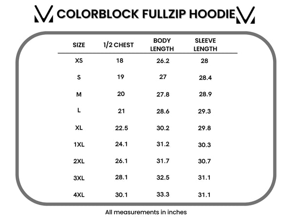 Classic Colorblock FullZip - Orange, Oatmeal, and Black