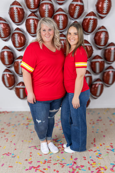IN STOCK GameDay Tessa Short Sleeve Top - Kansas City