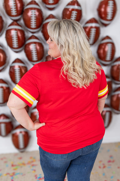 IN STOCK GameDay Tessa Short Sleeve Top - Kansas City