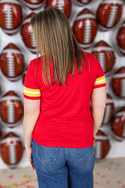 IN STOCK GameDay Tessa Short Sleeve Top - Kansas City
