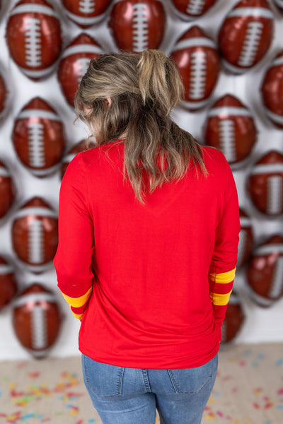 IN STOCK GameDay Larissa Long Sleeve Top - Kansas City