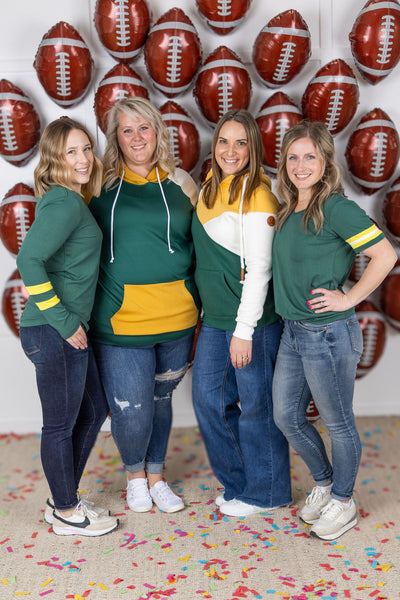 IN STOCK GameDay Larissa Long Sleeve Top - Green Bay