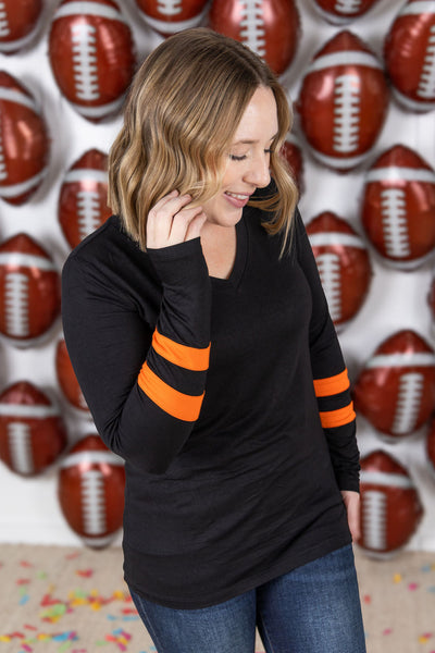 IN STOCK GameDay Larissa Long Sleeve Top - Cincinnati