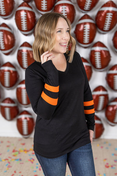 IN STOCK GameDay Larissa Long Sleeve Top - Cincinnati