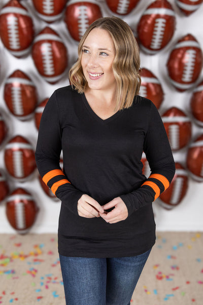 IN STOCK GameDay Larissa Long Sleeve Top - Cincinnati