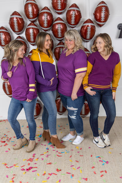 IN STOCK GameDay Tessa Short Sleeve Top - Minnesota