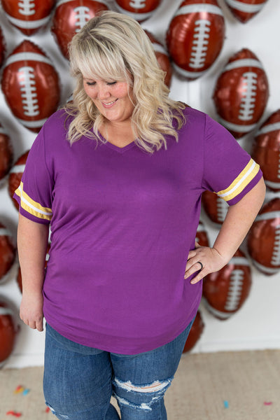 IN STOCK GameDay Tessa Short Sleeve Top - Minnesota