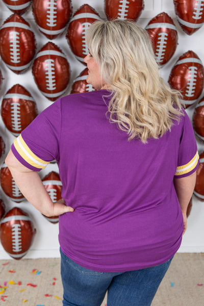 IN STOCK GameDay Tessa Short Sleeve Top - Minnesota