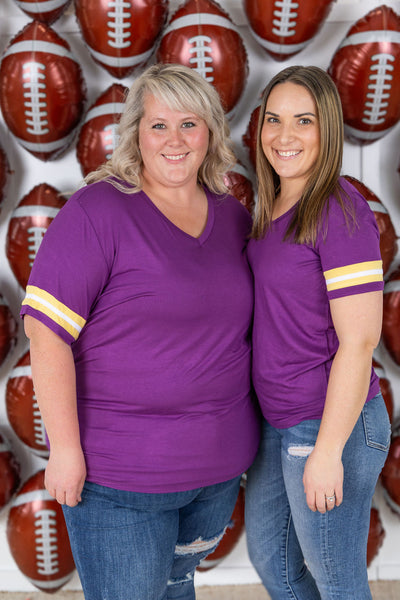 IN STOCK GameDay Tessa Short Sleeve Top - Minnesota