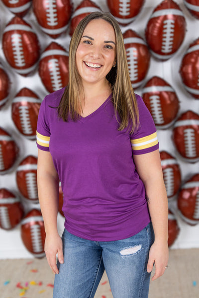 IN STOCK GameDay Tessa Short Sleeve Top - Minnesota