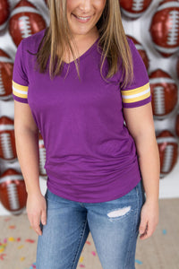 IN STOCK GameDay Tessa Short Sleeve Top - Minnesota