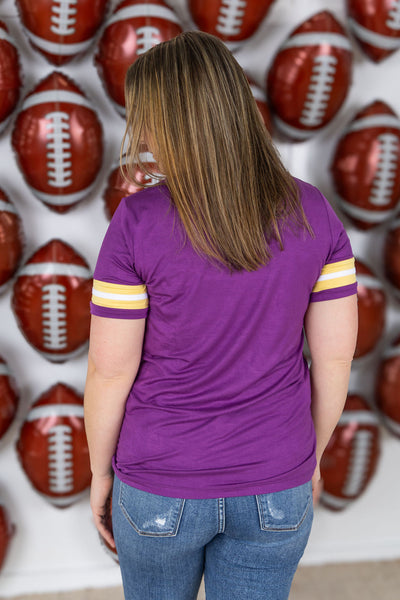 IN STOCK GameDay Tessa Short Sleeve Top - Minnesota