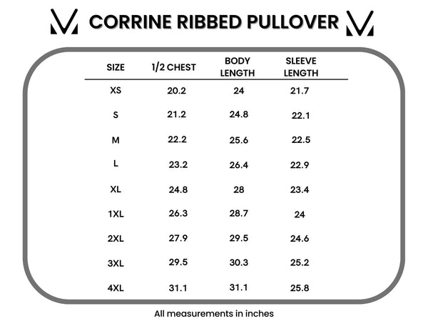 IN STOCK Corrine Ribbed Pullover Top - Burgundy
