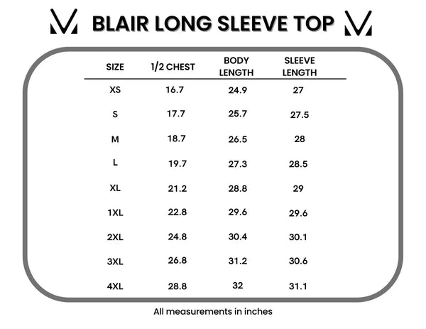 IN STOCK Blair Long Sleeve Top - Olive