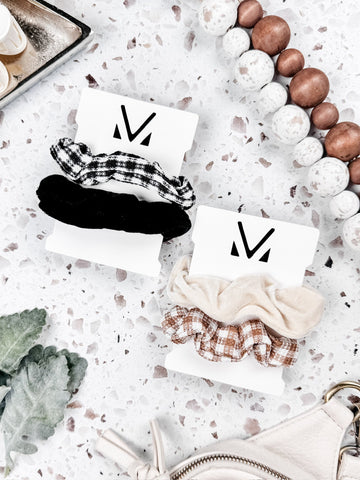 IN STOCK Plaid Duo Scrunchies FINAL SALE