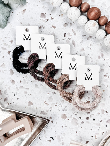 IN STOCK Fuzzy Duo Hair Tie Set FINAL SALE