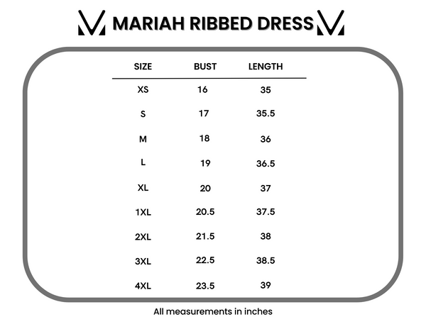 IN STOCK Mariah Ribbed Dress - Daisy Blues