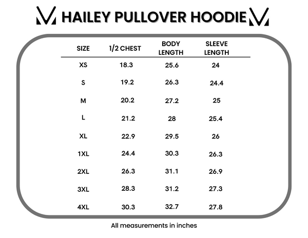 IN STOCK Hailey Pullover Hoodie - Watercolor Floral + Blue