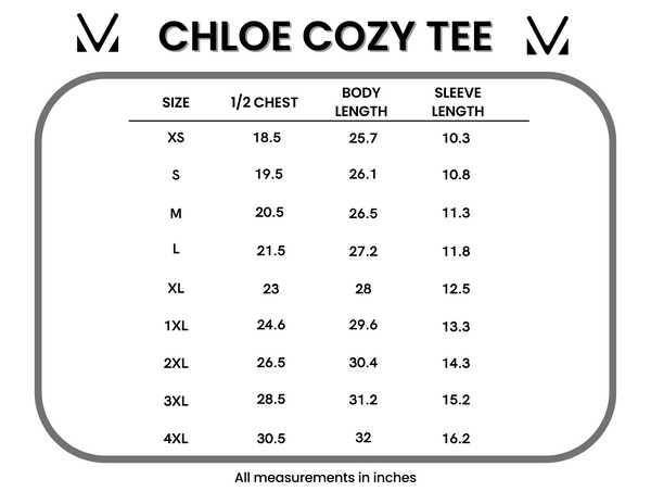 IN STOCK Chloe Cozy Tee - Rust