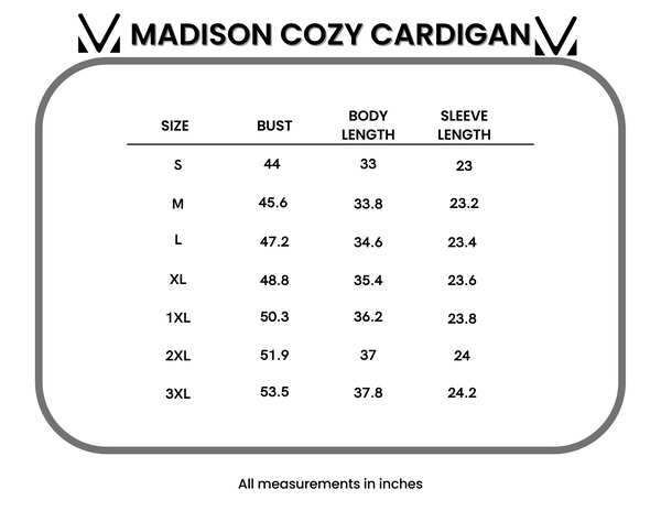 IN STOCK Madison Cozy Cardigan - Navy
