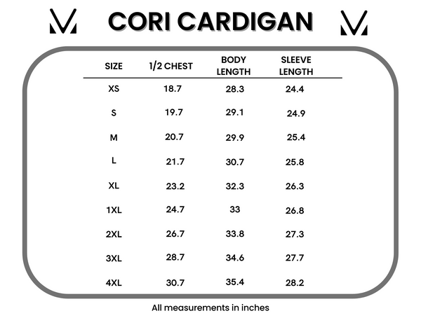 IN STOCK Cori Cardigan - Cocoa
