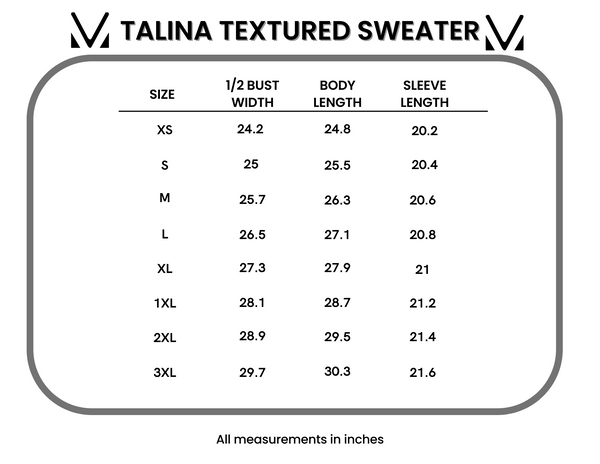 IN STOCK Talina Textured Sweater - Olive FINAL SALE