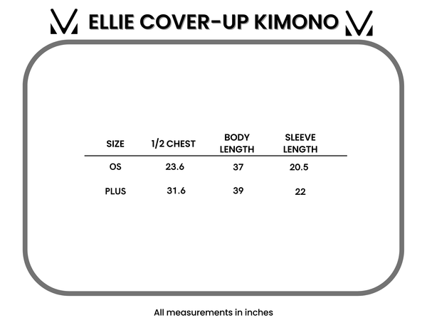 IN STOCK Ellie Cover-Up Kimono - Lemon