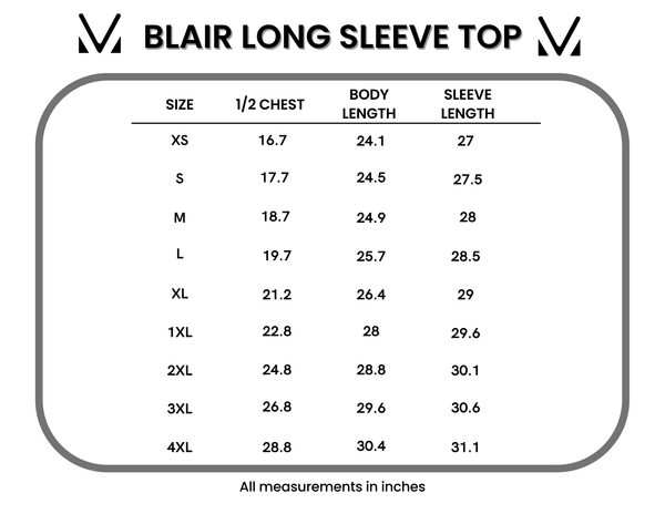 IN STOCK Blair Long Sleeve Top - Pumpkin