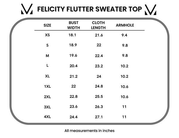 IN STOCK Felicity Flutter Sweater Top - Ivory FINAL SALE