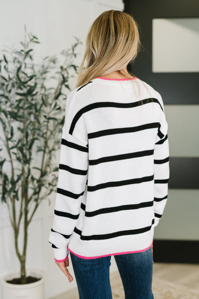 Much to My Relief Striped Sweater