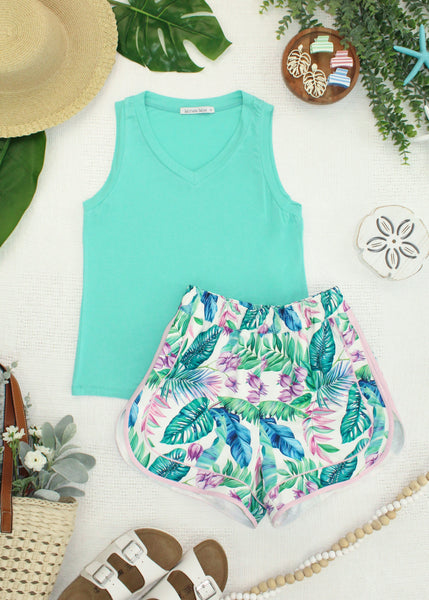 IN STOCK Noelle Tank - Turquoise