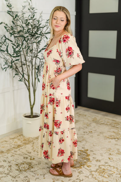 Petals & Postcards Balloon Sleeve Dress