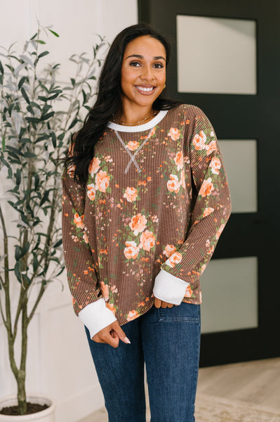 Somebody to Lean On Cable Ribbed Top
