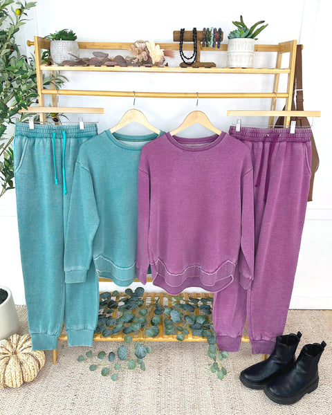 IN STOCK Vintage Wash Pullover - Purple