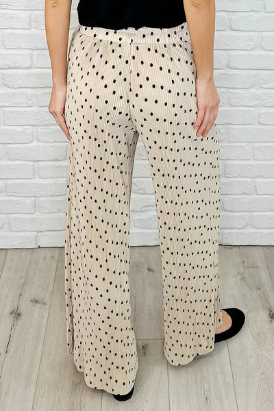 Working on Lounging Elastic Waist Bottoms in Khaki