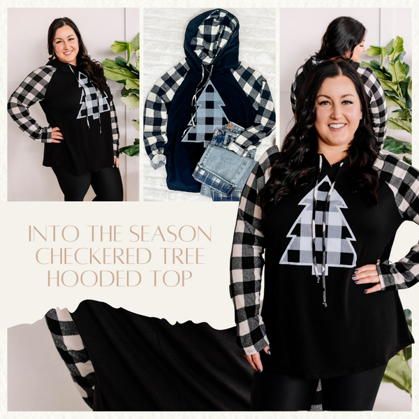 Into The Season Checkered Tree Hooded Top